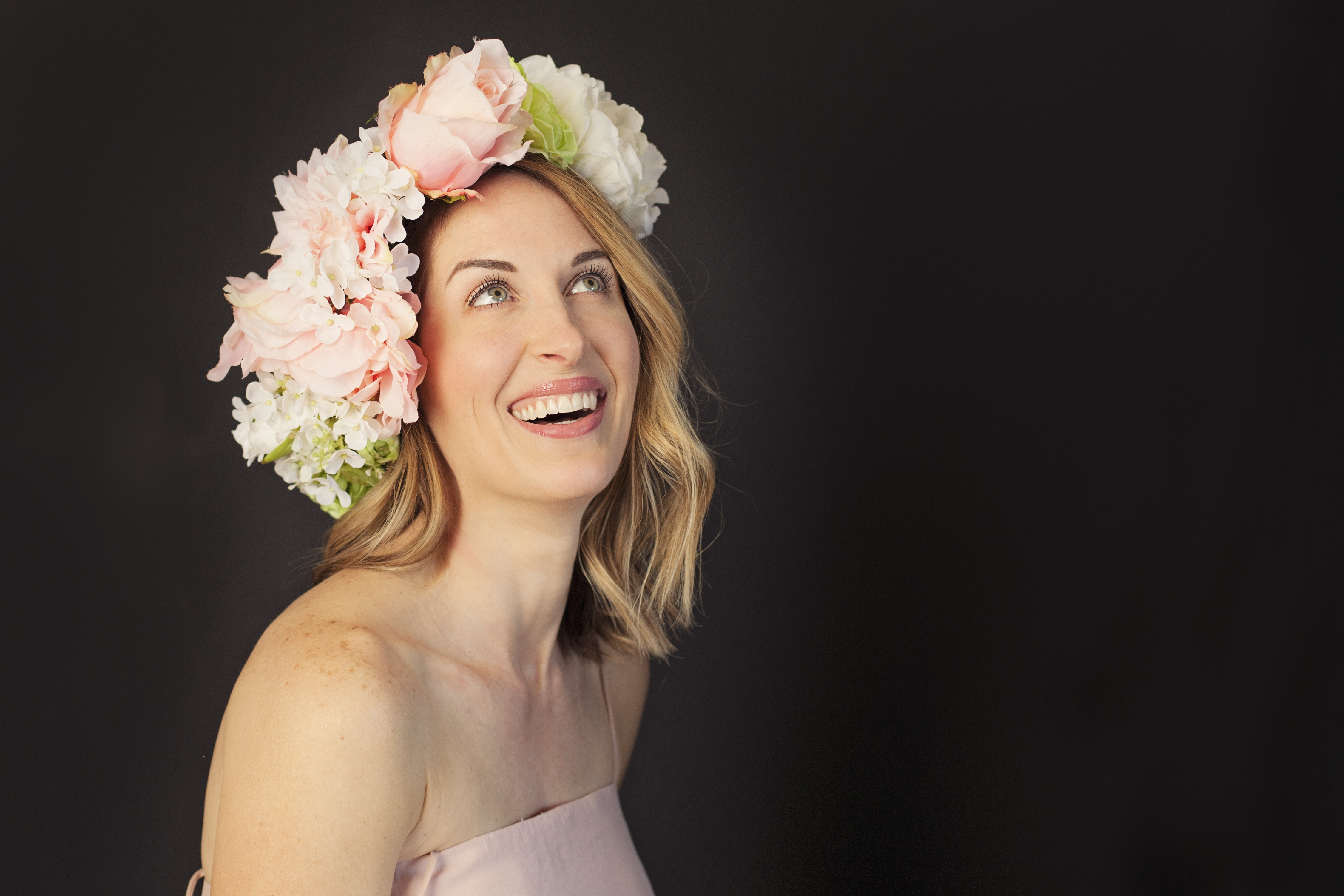Tiffany with floral crown