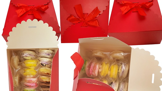 #11. Medium-sized Passionate RED Gift box (fits 12 Macarons ONLY).