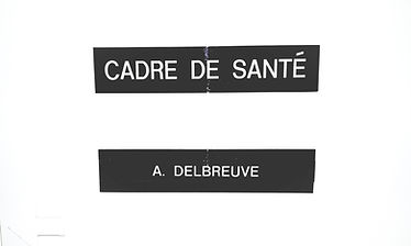 Plaque Alexandre Delbreuve cadre de santé