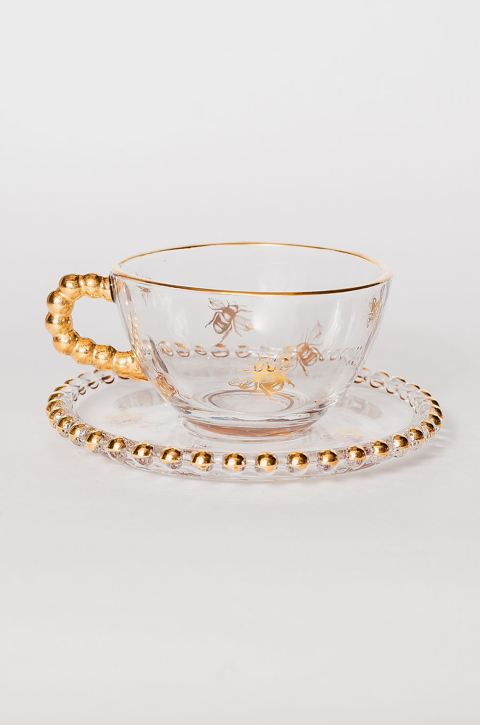 Miniatura: Kit de 4 Xícaras de Chá  Ouro Pearl