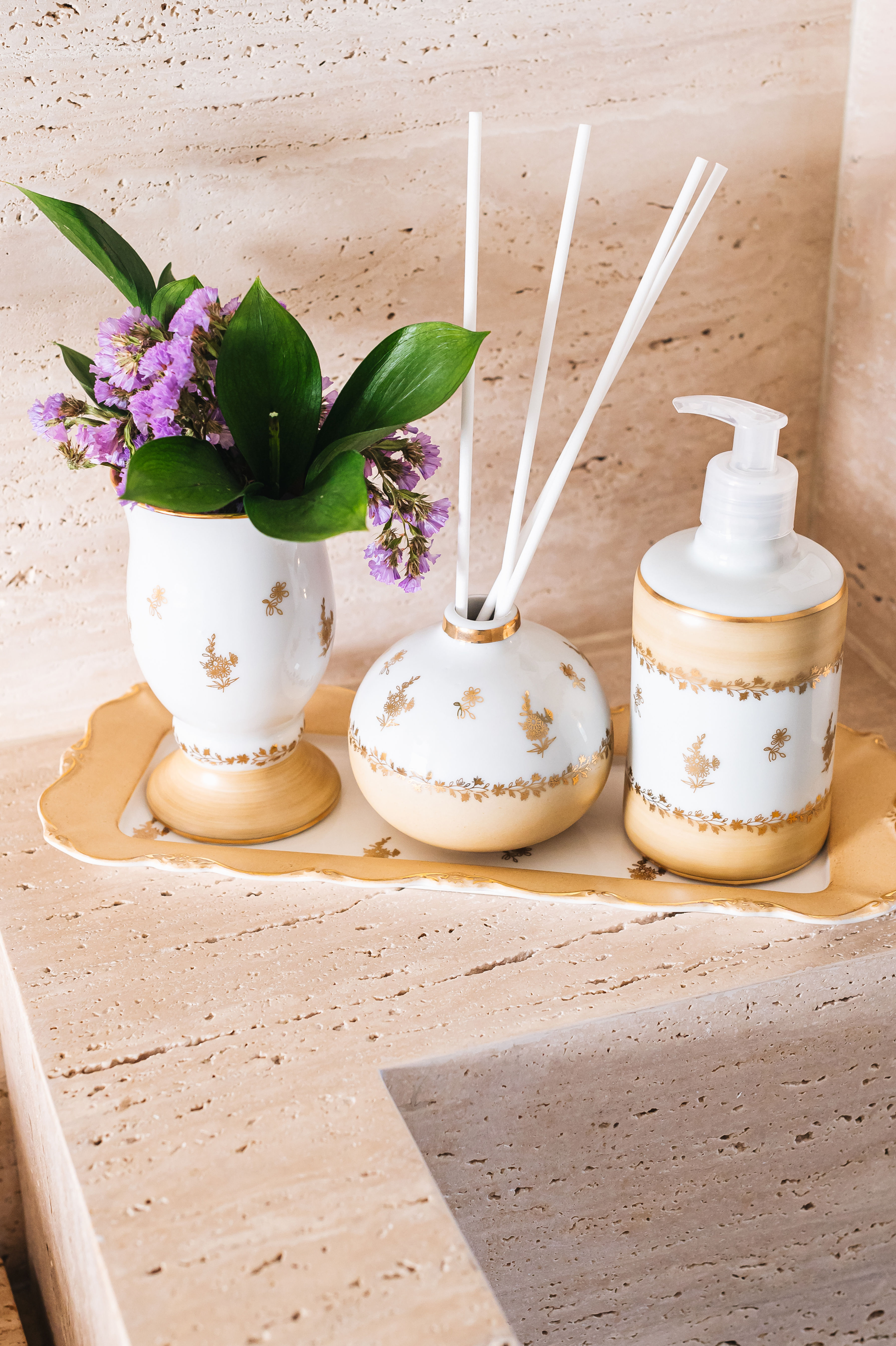 Conjunto de Vasinho, Difusor e Sabonete Liquido