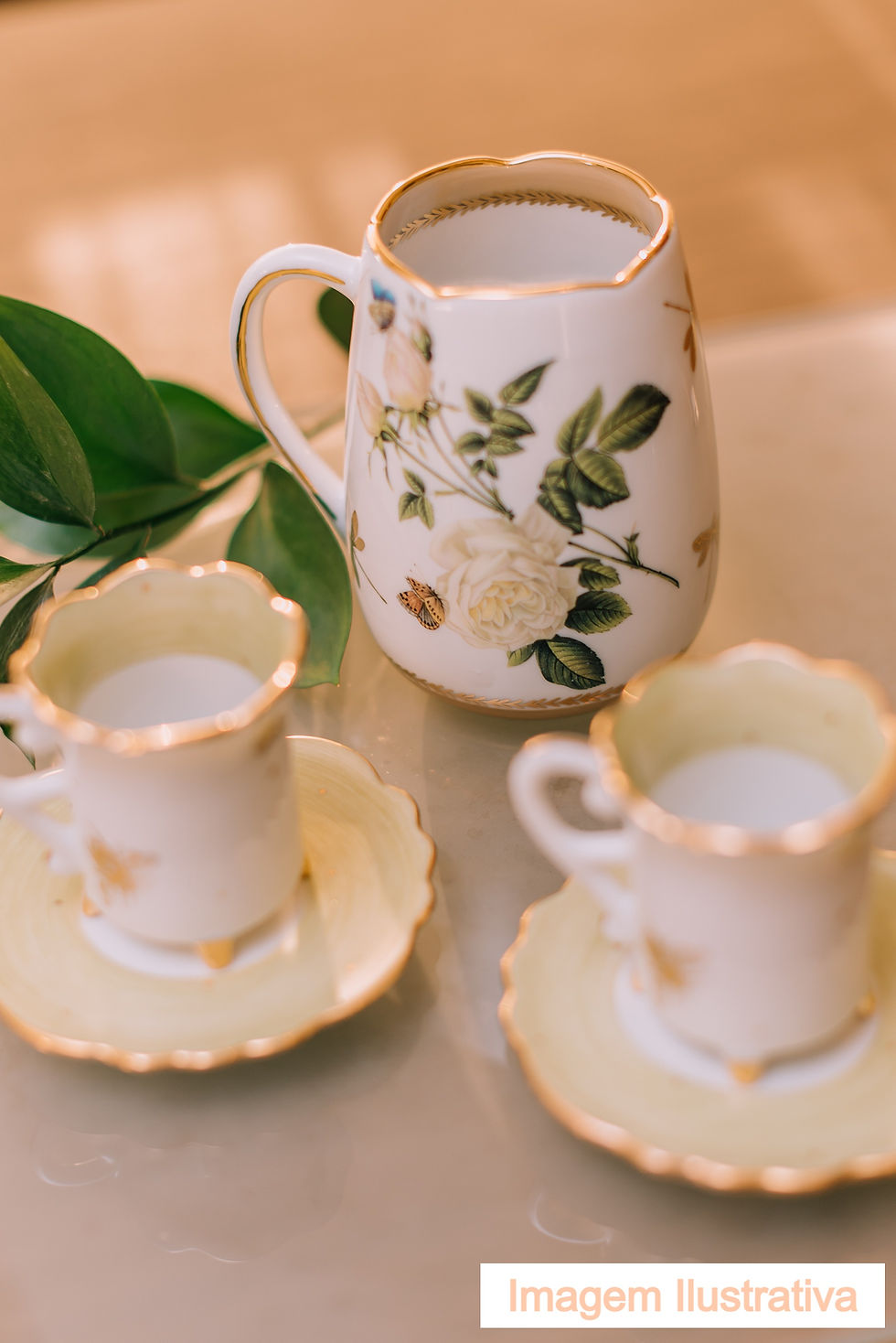 Miniatura: Caneca Rosa Branca