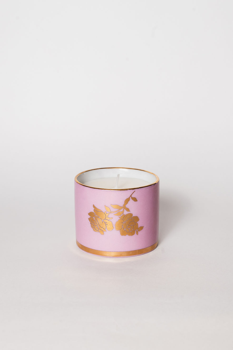 Miniatura: Porta Vela Lustre Flor Ouro