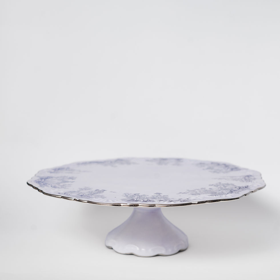 Miniatura: Prato de Doce Toile de Jouly Azul