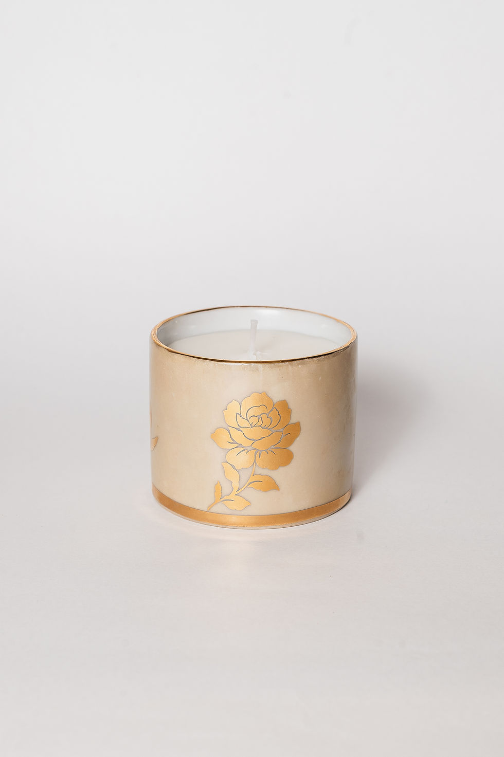 Miniatura: Porta Vela Lustre Flor Ouro