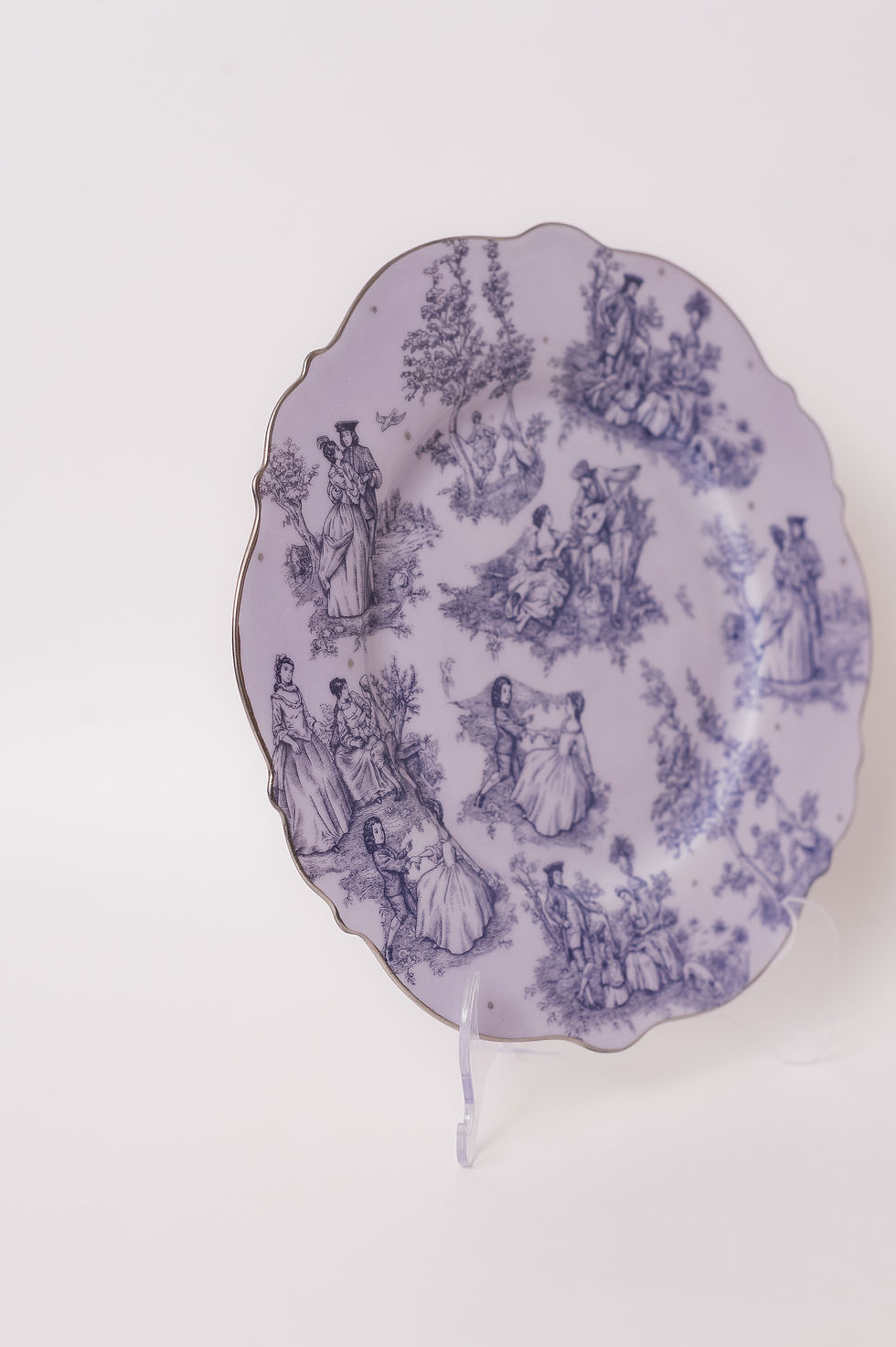 Miniatura: Prato de Sobremesa Toile de Jouly Azul