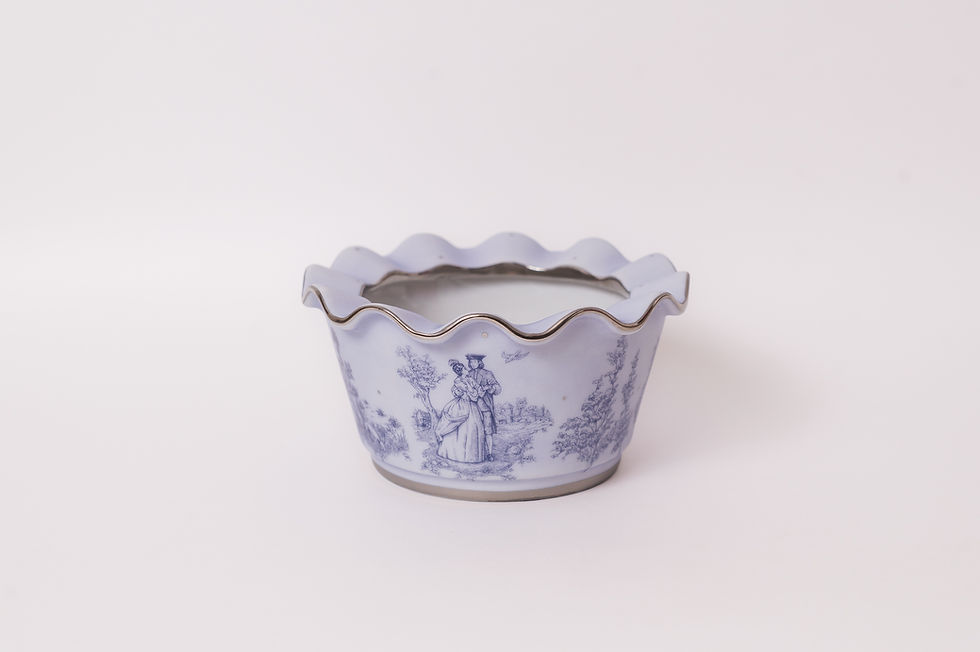 Miniatura: Cachepot Toile de Jouly Azul