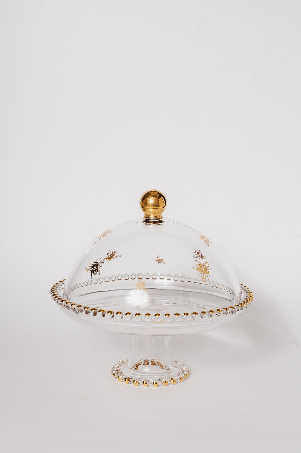 Miniatura: Queijeira de Vidro Ouro
