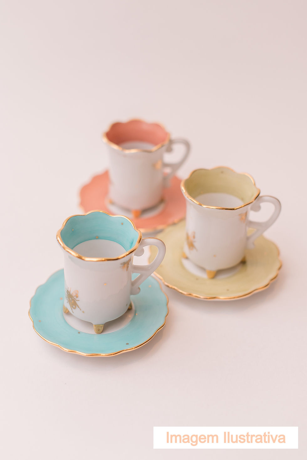 Miniatura: Xícara de Café Pezinho Abelha