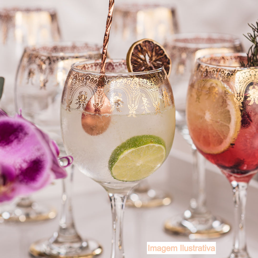 Miniatura: Conjunto 2 Taças Gin Ouro