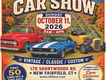 Car Show postponed until Sunday, Oct 18th, 9am-4pm