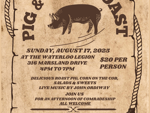 Pig & Corn Roast at the Branch - Aug 17th !!