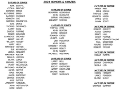 2024 HONOURS & AWARDS CEREMONY