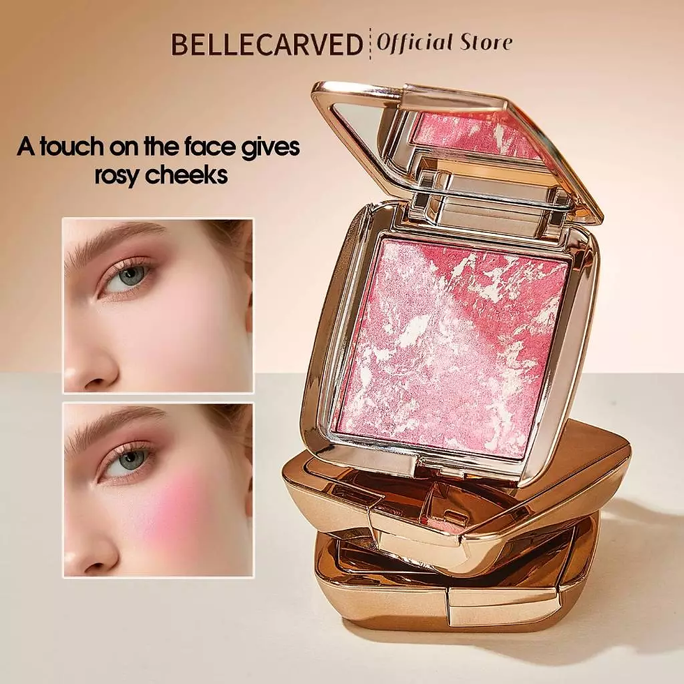 BelleCarved Marble blush, highlighter 2in1