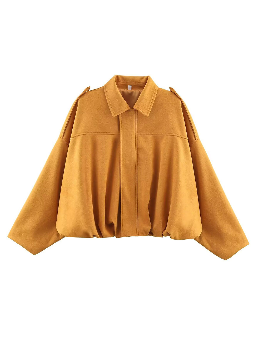 Miniatura: Women Green Suede Jacket 2026 New Spring Fashion Long Sleeve Zipper Oversize Bom