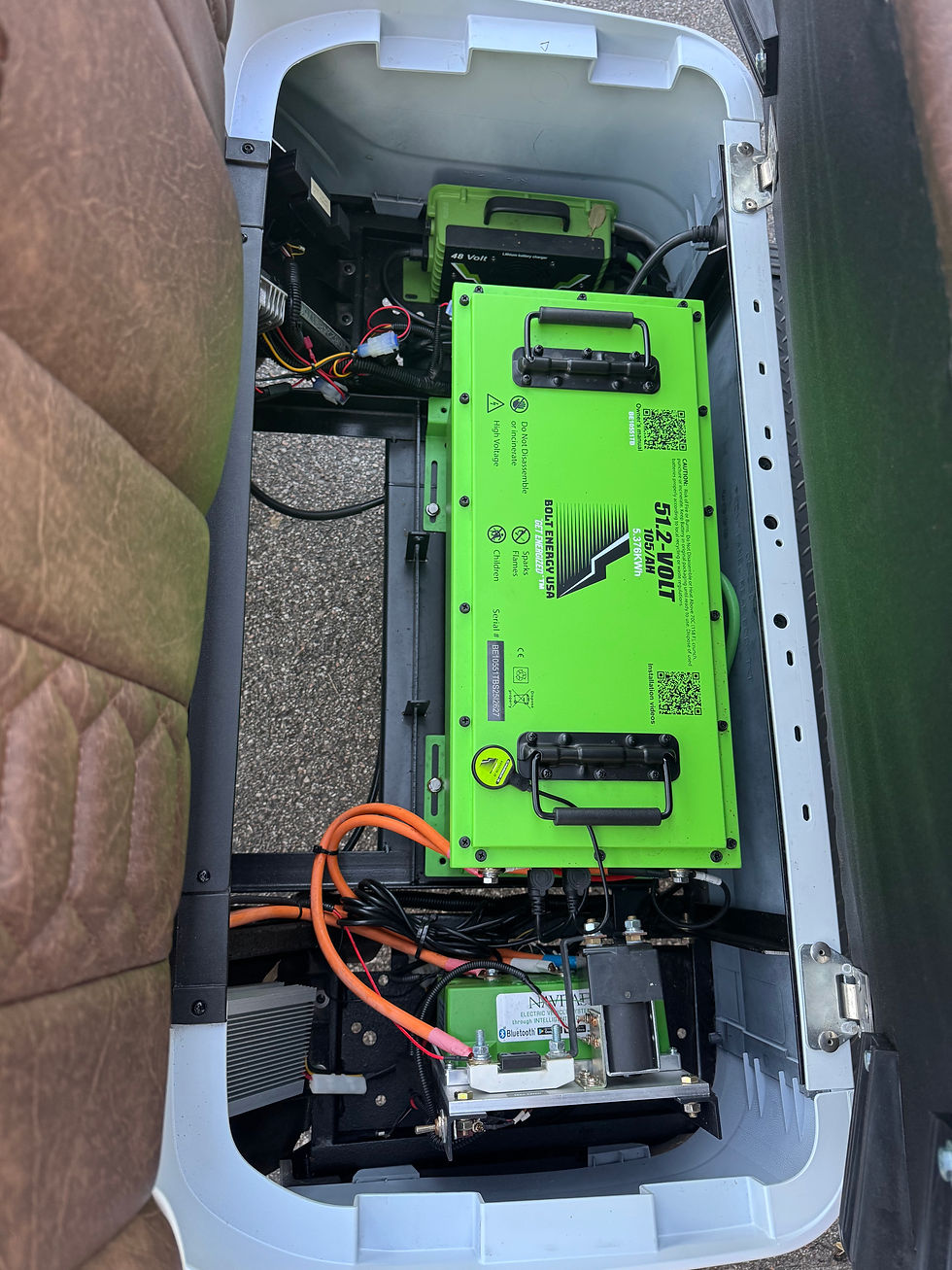Thumbnail: 2026 New Navitas Storm 48v 600amp AC 2 Seat White GolfCarts