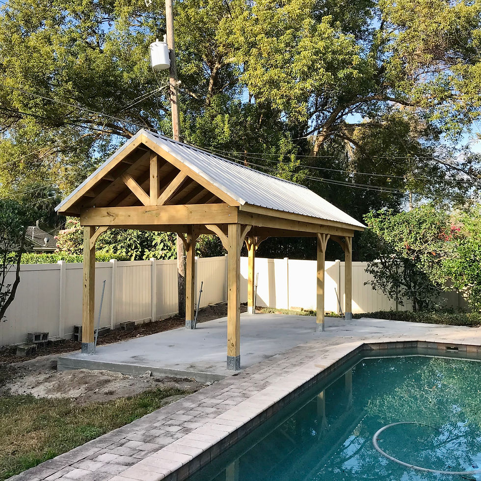12 x 24 Open Gable Pavilion