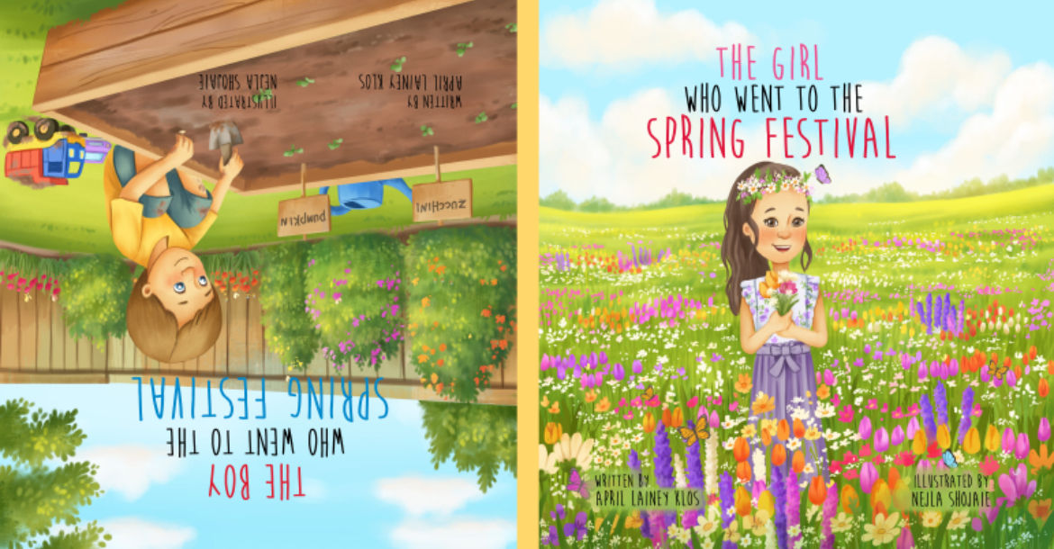 Spring book -soft cover two in one book