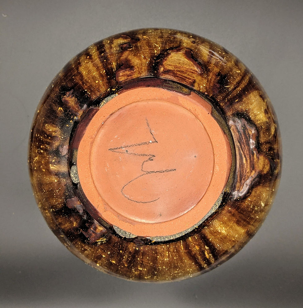 Thumbnail: Classic earthenware vase. Double glazing. 