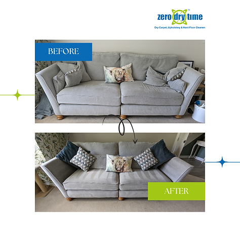 alt="upholstery sofa cleaning low moisture - Zero Dry Time York"