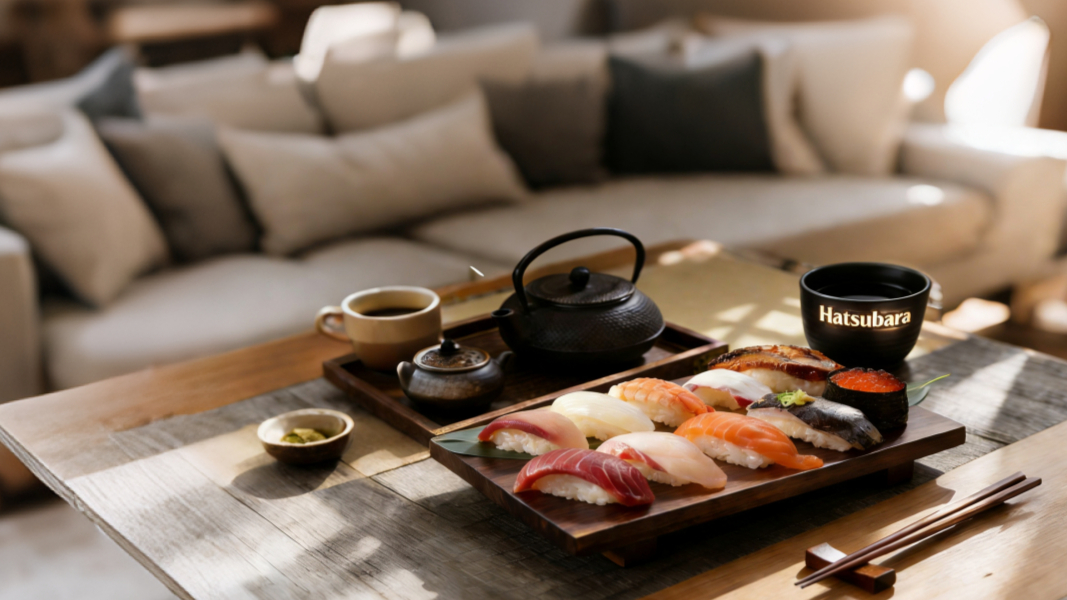 Arranged Food and Objects