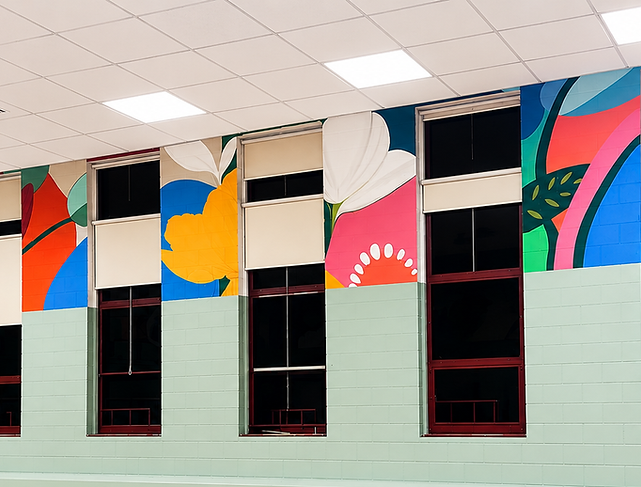 North Linden Elementary | Environmental Graphic Design & Custom Murals | Columbus City Schools | Columbus, Ohio