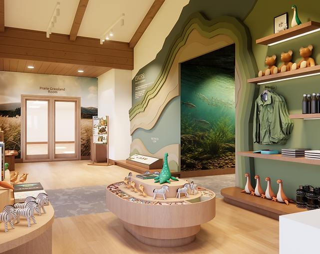 Esker's Edge Nature Center | Exhibit Design, Interior Design, Environmental Graphics & Experiential Design | Pickaway County Park District | Pickaway County, Ohio