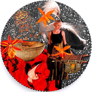 Warm and Nourishing
by Jessica Woody
12" x 12"
Acrylic and Mixed Media on Vinyl Records