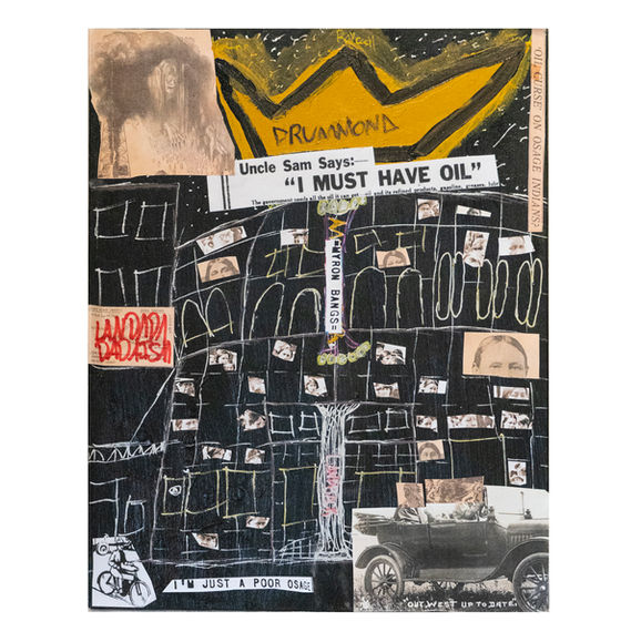 Wolves Den
by Alex DeRoin
Acrylic & Newspaper on Canvas
14" x 11"