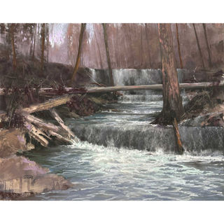 Grey Morning in the Woods
Greg Stone 
Pastel 
12" x 16" 