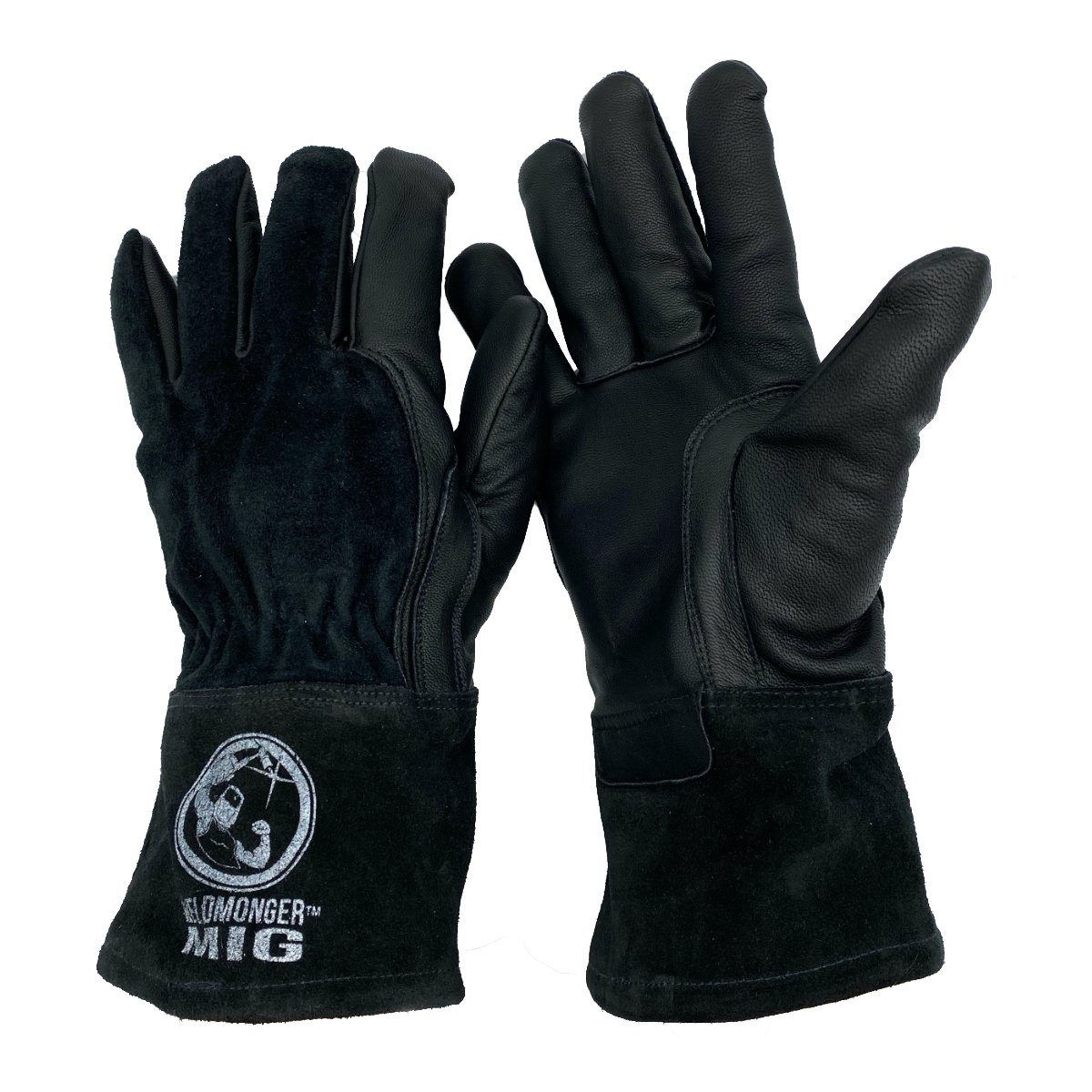 Weldmonger® MIG Welding Gloves - Black 3" Cuff