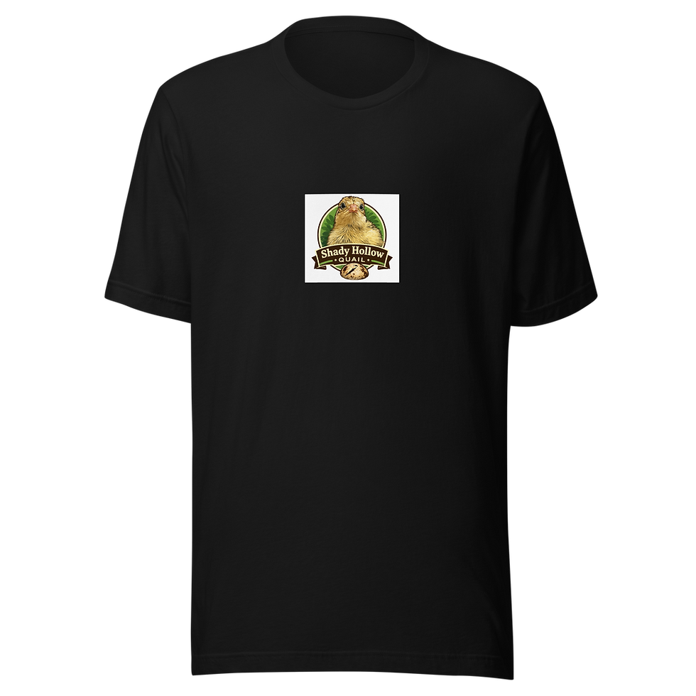 Thumbnail: Black Unisex Staple T-Shirt featuring a central logo.