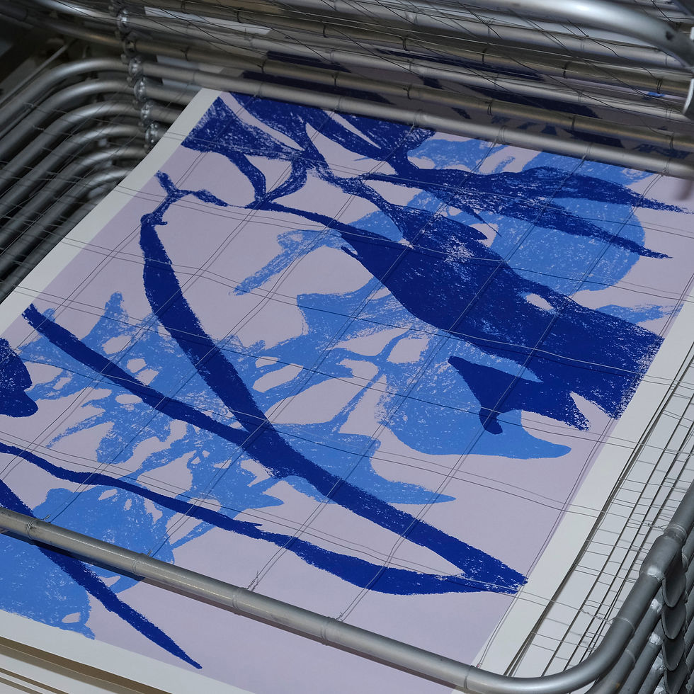 Miniaturbild: Screenprint 50x70 'wandering in my shadows'