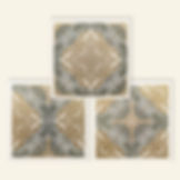 Set of 3 Patterned Art Prints 13x13cm