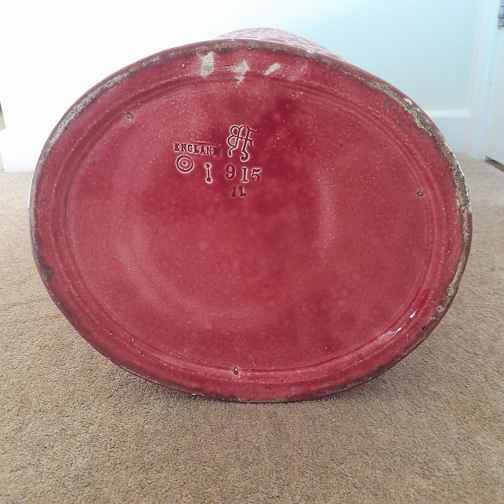 Thumbnail: Victorian Burmantofts Faience Stick Umbrella Stand
