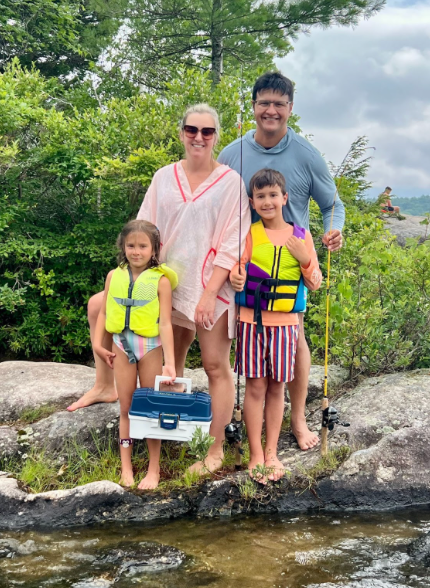 Lauren and her family.