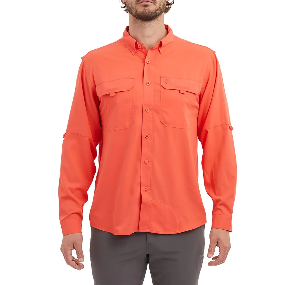 Miniatura: Pelagic Keys LS Guide Fishing Shirt Coral