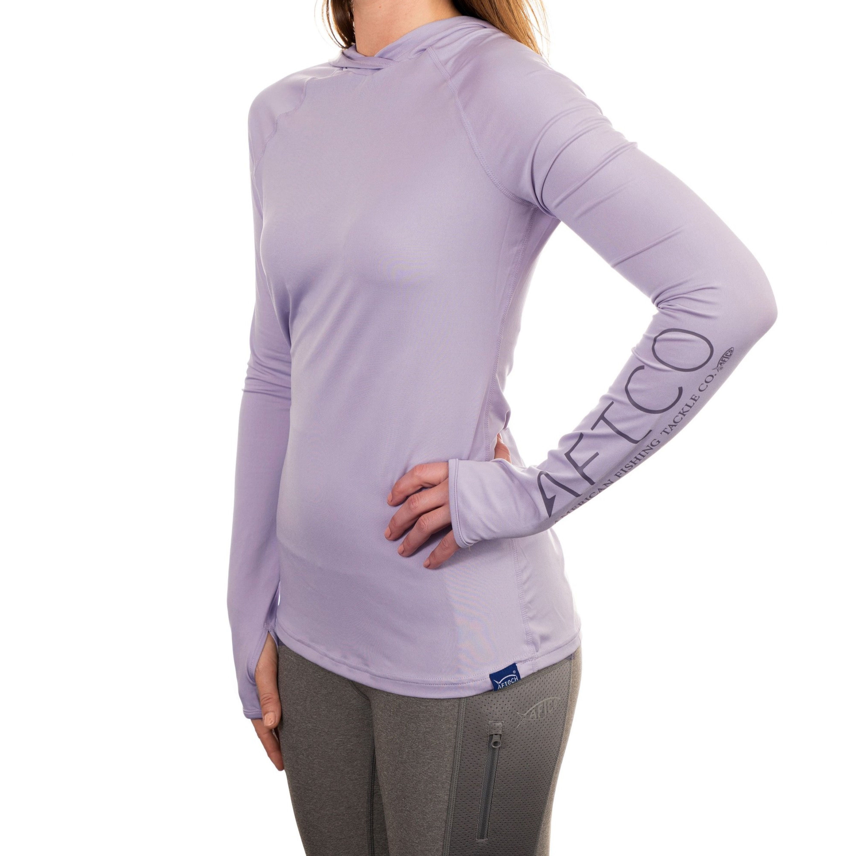 AFTCO Playera Dama Samurai Hoodie Lila