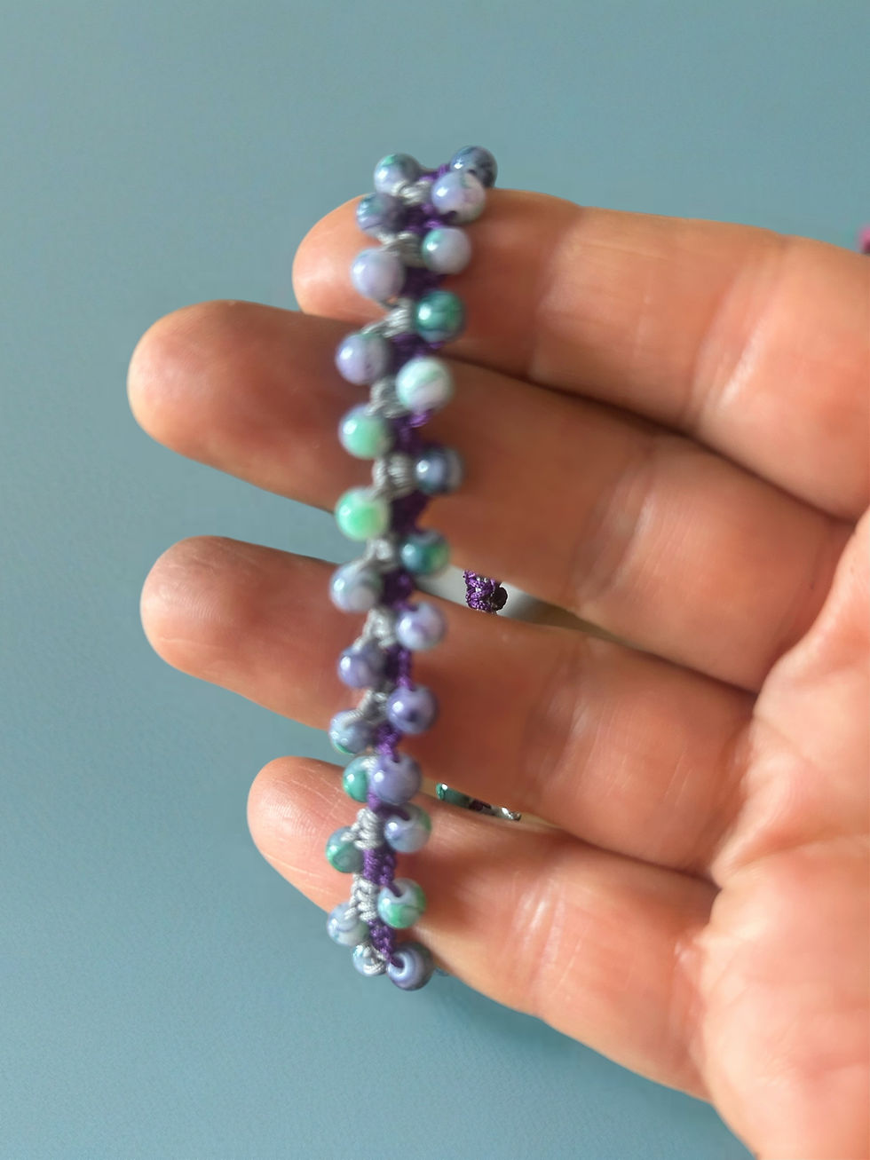 Küçük resim: Bileklik City Marble Ünisex Cam  Boncuk