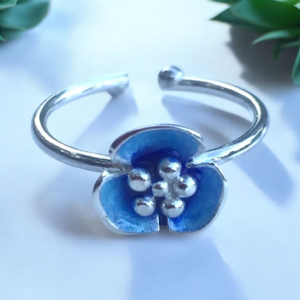 Gümüş Yüzük Tohumlu Çiçek