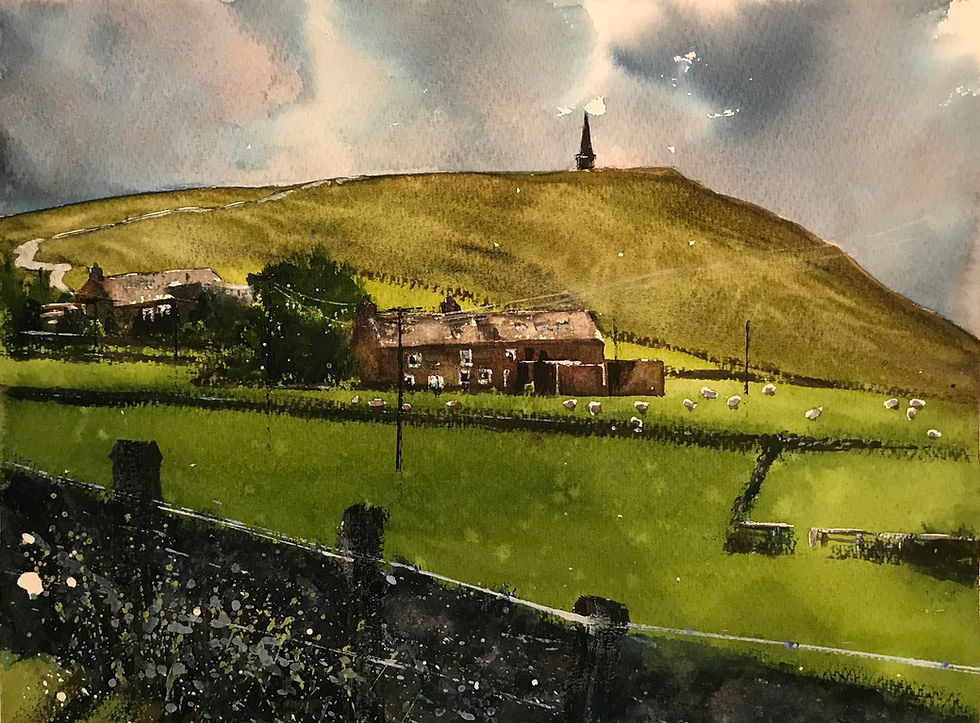 Erringdon 'Pike on the Hill' Limited Edition A3 Print