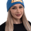 Thumbnail: Blue Gold Knit Blazn The Amazn Beanie