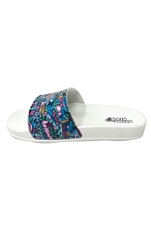 Thumbnail: White Multicolor Comic Cartoon Blazn The Amazn Slides