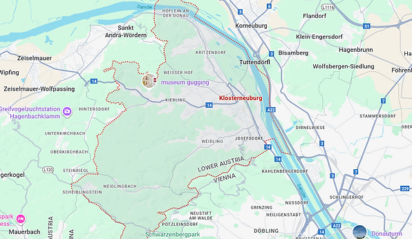 KLOSTERNEUBURG map