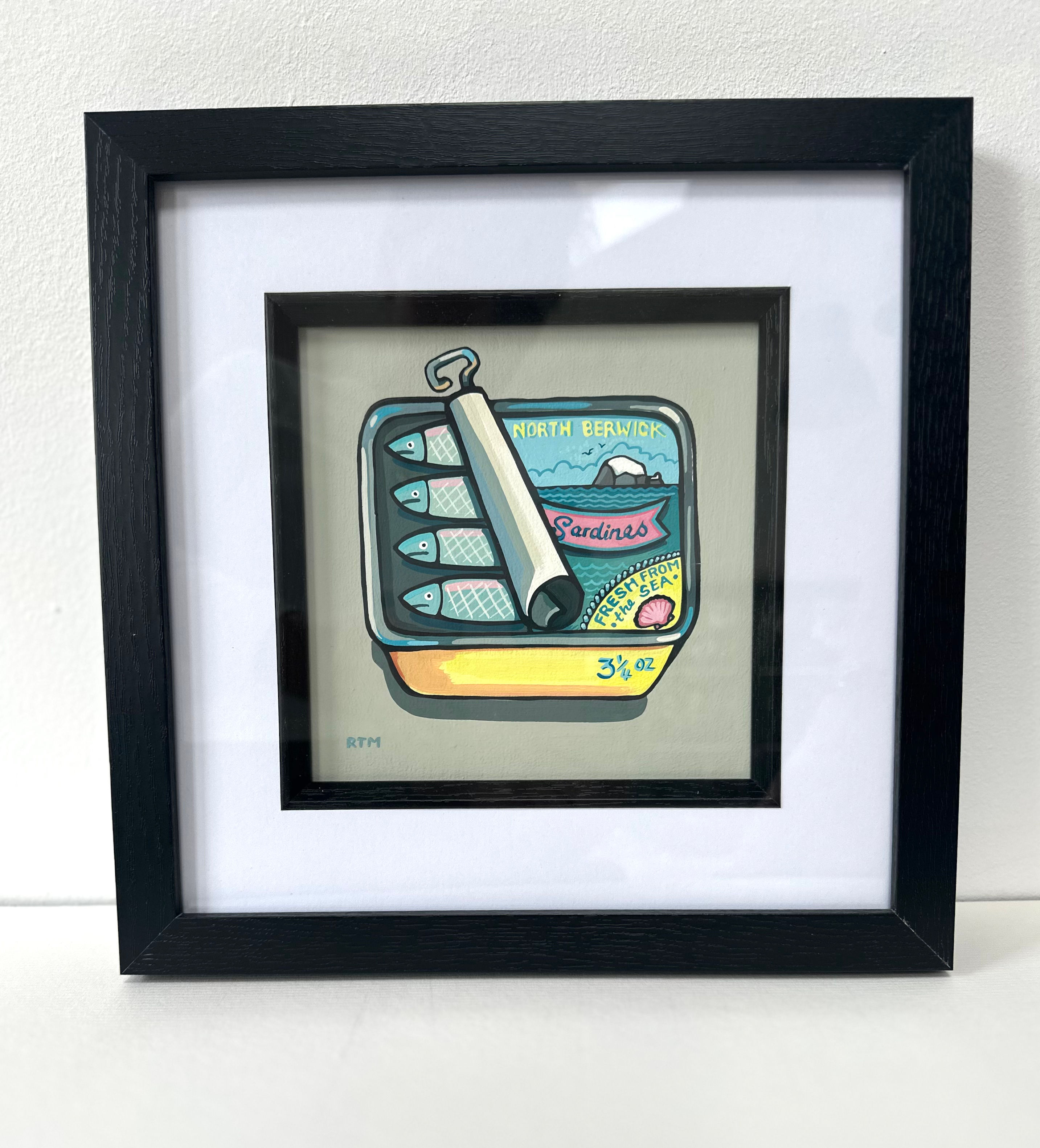 Original painting , North Berwick Sardines