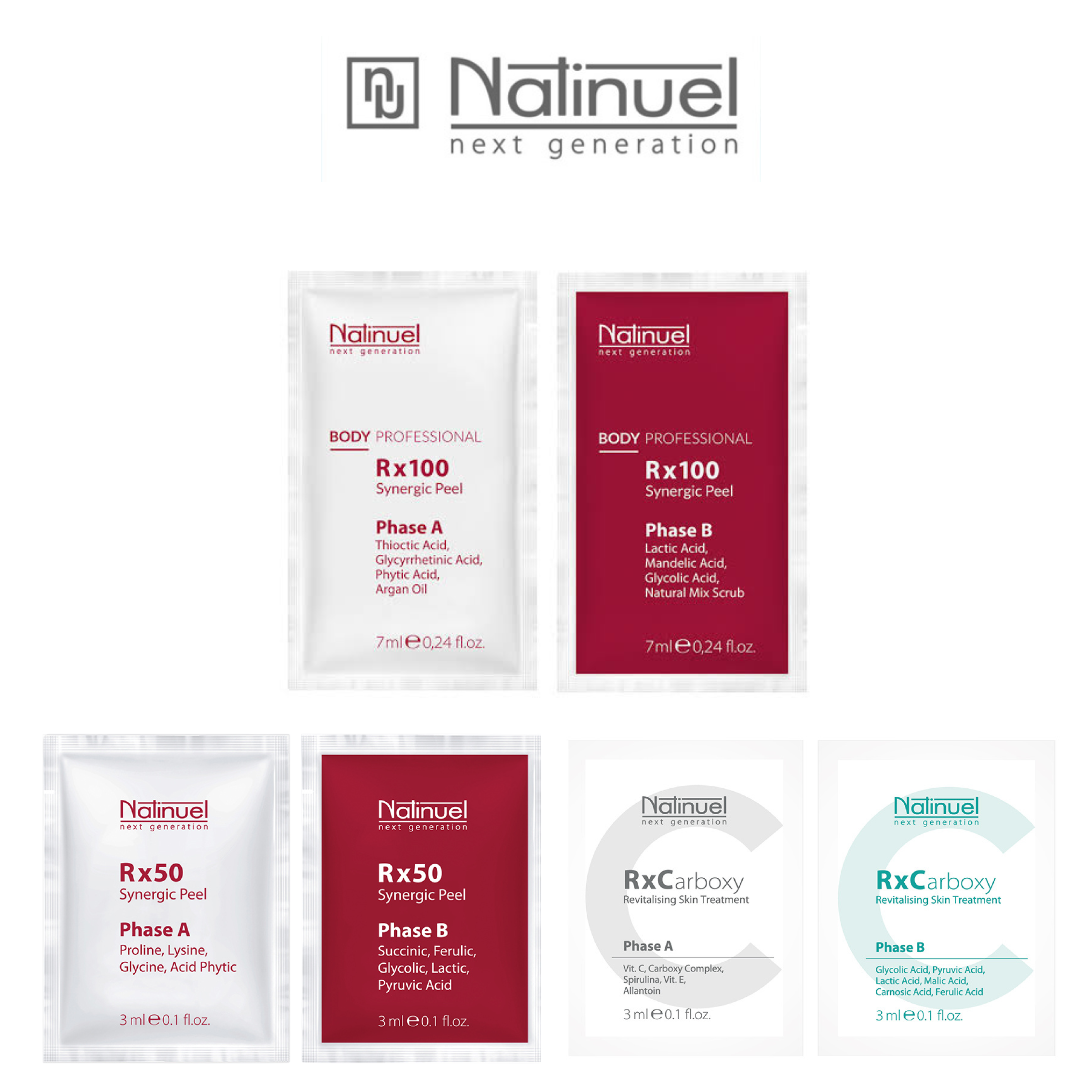 Natinuel RX range trial kit (light peeling)