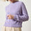 Thumbnail: LILLA P MIXED STITCH PULLOVER LAVENDER
