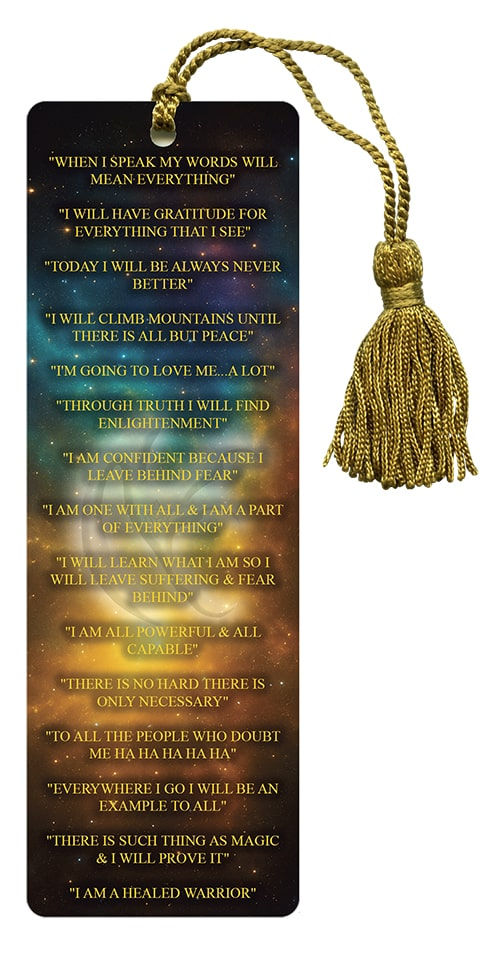 Thumbnail: BOOKMARK: Affirmations & The Golden Laws of Enlightenment