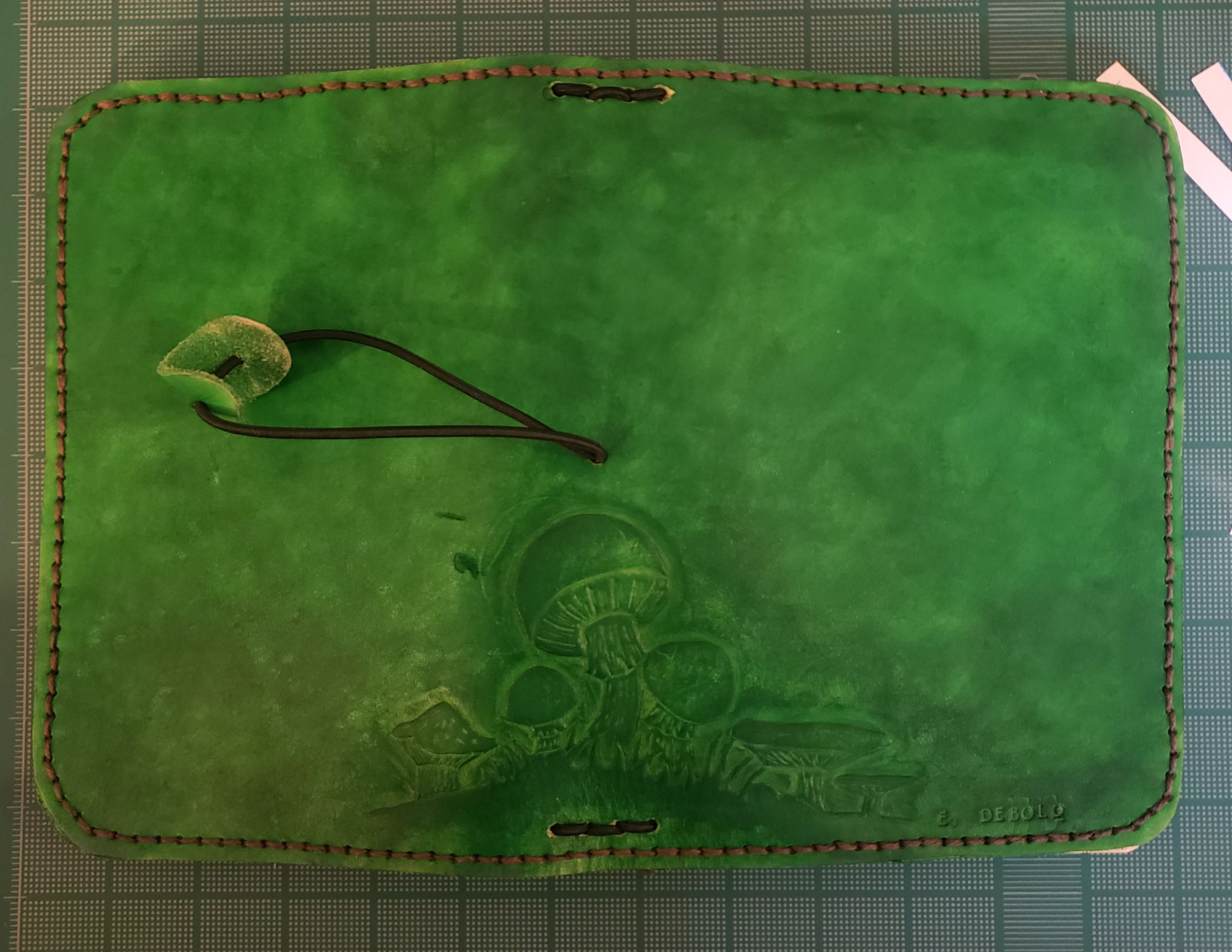 Leather Mushroom Notebook