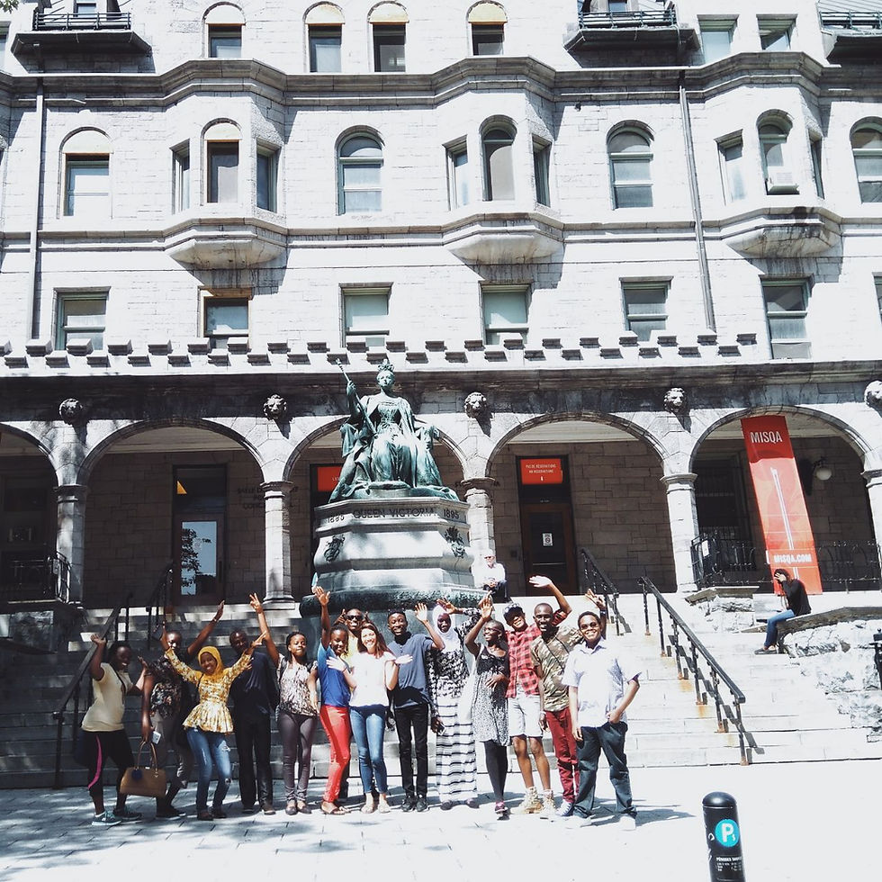At McGill University in Montreal studying with other MasterCard Scholars!